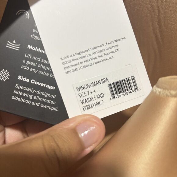 Brand New Knix Wing Woman Contour Bra - Beige Size 7++ - Picture 5 of 8